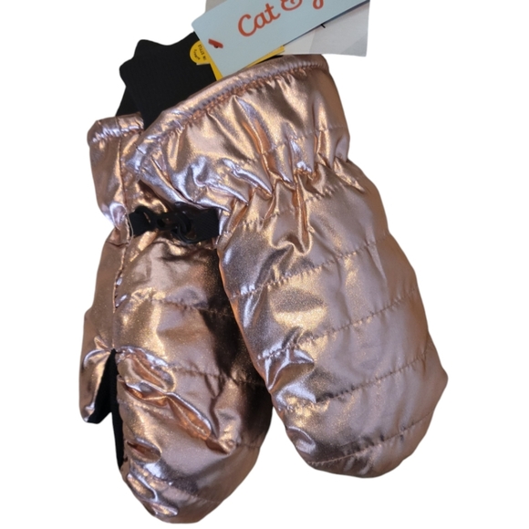 Cat & Jack Jackets & Coats Cat Jack Girls Metallic Toddler Hooded